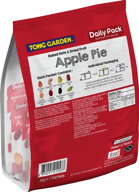 Buy TONG GARDEN BAKED NUTS & DRIED FRUITS APPLE PIE 196G POUCH Online ...
