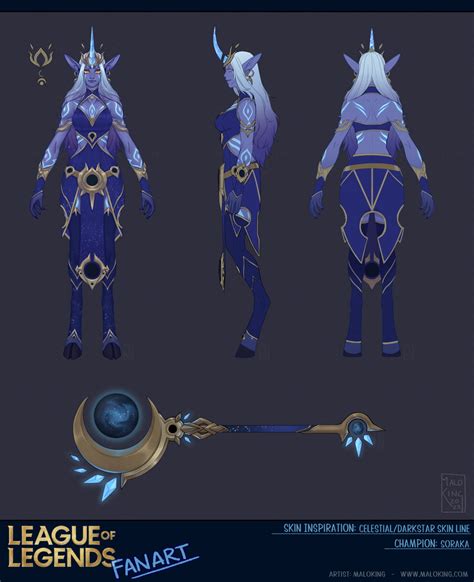 League of Legends Fanart - Soraka Celestial/DarkStar Inspired Skin