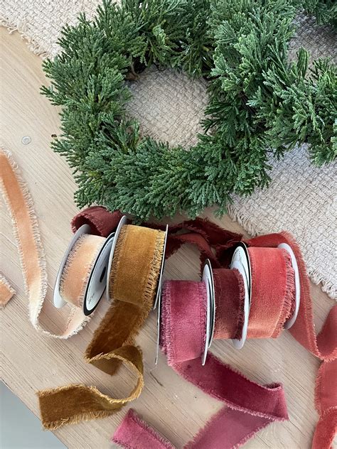 Hobby Lobby Mini Wreath + Velvet Ribbon DIY - amanda party + home