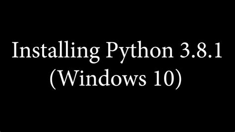 Image result for Conda Install Python 3.8 Windows
