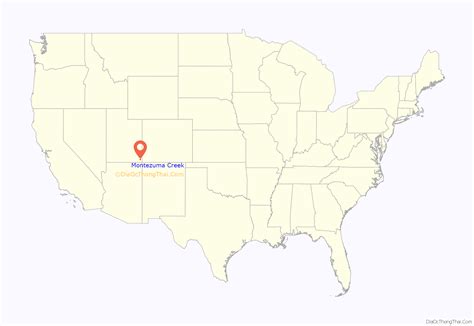 Map of Montezuma Creek CDP