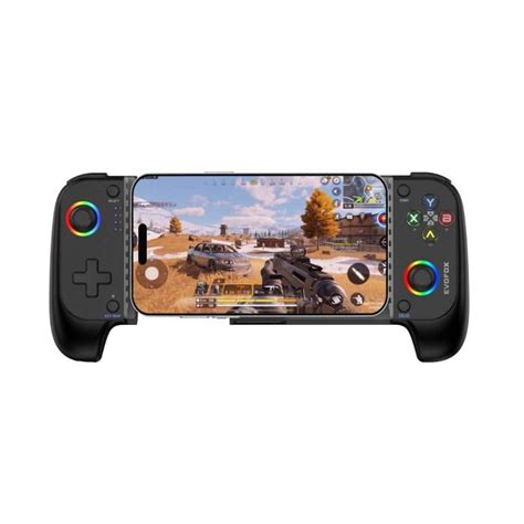 EvoFox Deck Smartphone Gamepad with Bluetooth v5.0, 3D Joysticks, RGB ...