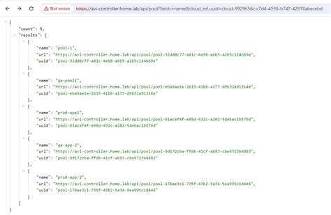 Using AVI REST API 的图像结果