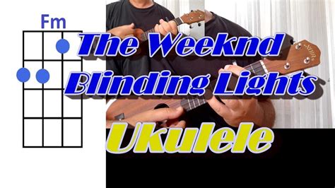 The Weeknd Blinding Lights Ukulele Vover - YouTube
