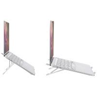 amazon basics Laptop Stand, Height-Adjustable, Foldable, Portable ...