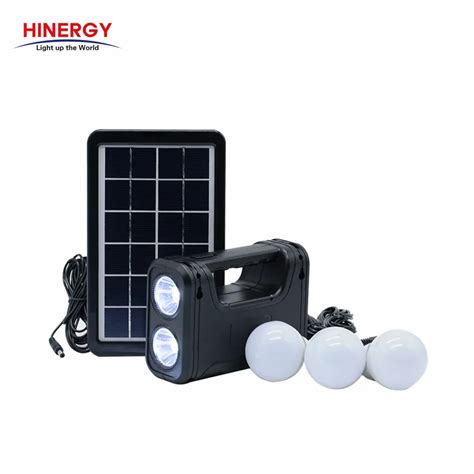 Solar Powered Led Spot Light Portable Bulb Lamp With Panel For Outdoor ...