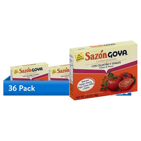 (36 pack) GOYA Sazon Cilantro & Tomato 1.41 oz - Walmart.com