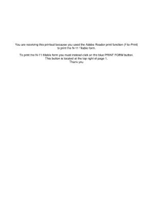 Hawaii N-11 Individual Income Tax Return - Blank Fillable Template ...