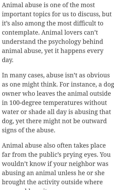 Write speech on "How can we prevent animal abuse" . - Brainly.in