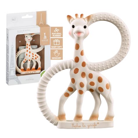 Amazon.com: Sophie la girafe | Teething Ring | Made from Natural Rubber ...