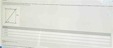 Solved: An observer (O) spots a plane (P) taking off from a local ...