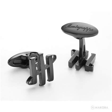 Montegrappa Classico Ambigram Cufflinks, Black – Makoba