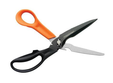FISKARS Multi-tool scissors, Stainless steel, Titanium blade, 23 cm, 9 ...