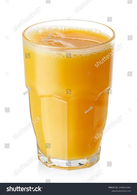 Glass Fresh Orange Juice Isolated On Stock Photo 2266631667 | Shutterstock