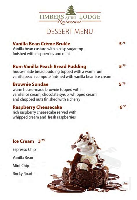 Timbers At the Lodge menu in Roseville, California, USA