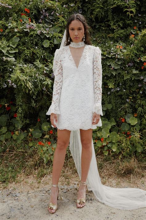 Short Wedding Dresses With Long Sleeves