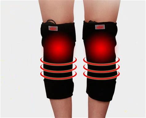 Arthritis Knee Warmers Electric Hot Heating Far Infrared Therapy Health Care Thermal Kneepad ...