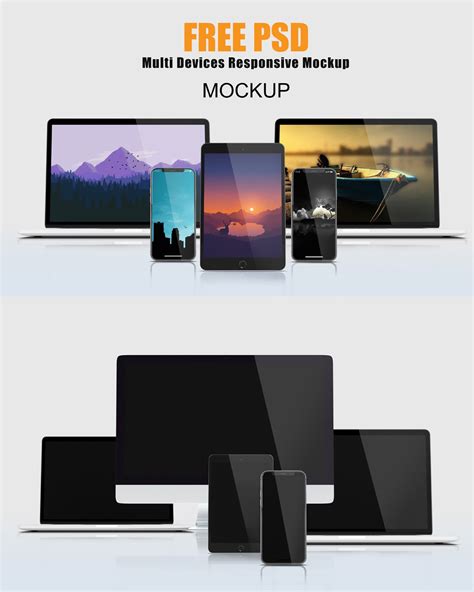 520+ Best Responsive Website Mockup Templates | Free & Premium