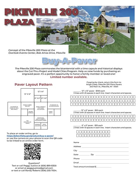 Buy-A-Paver 12" x 12" - City of Pikeville, KY