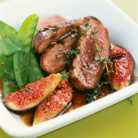 magret de canard aux figues fraîches et miel
