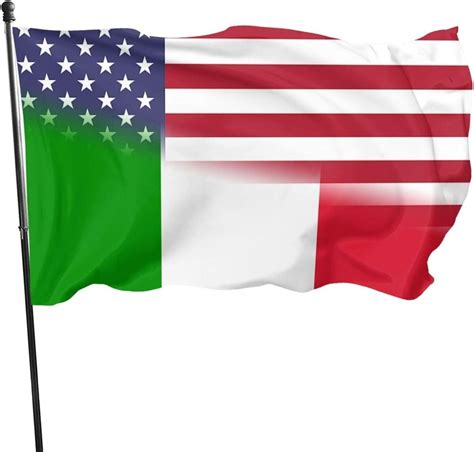 Italian And American Flags Together Italian American Unity Flags Vinyl