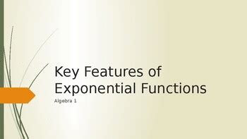 Image result for Exponential keyFeatures