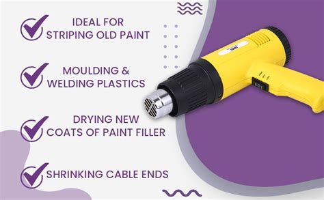 Asian Paints Trucare Heat Gun 1800 Watt Quick Hot Air Blower with Dual ...