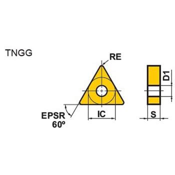 難削材旋削加工用インサート MT9015 (TNGG) 三菱マテリアル 旋盤用チップ三角形 【通販モノタロウ】