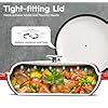 Buy MICHELANGELO Cast Iron Braiser Pan with Lid 30cm, 3.5L Enameled ...