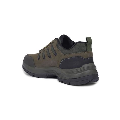 Buy Leap7x Green Lacing Sports Trekking Shoes For Men COLUMBO-1E By Liberty