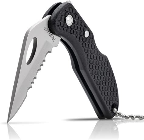Maxam Falcon IV Lockback EDC Serrated Stainless Steel Knife, Small ...