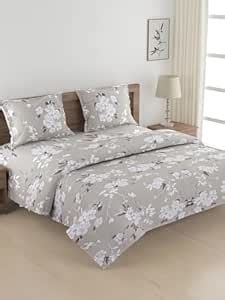 Buy Swayam Zinnia Collection Premium Cotton 250 TC Abstarct Print Bed ...
