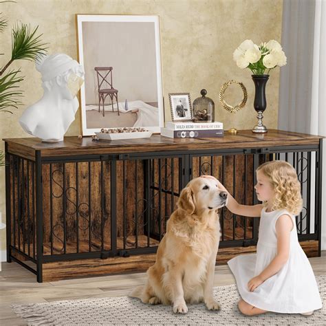 COZPAW 71 Inch Double Dog Crate Furniture for 2 Dogs, India | Ubuy