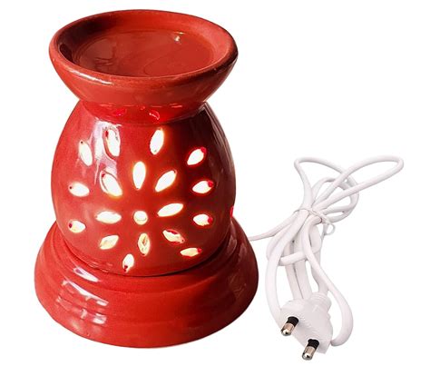 Pure Source India Electric Aroma Burner, Small in Size (Red) : Amazon ...