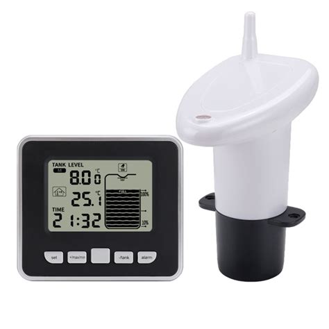 Buy 100M Ultrasonic Water Tank Level Meter Water Temperature Tools ...