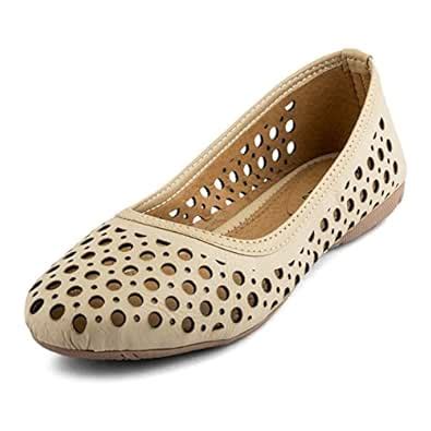 Buy Rosso Italiano Women's Synthetic Leather White Casual Bellies at ...