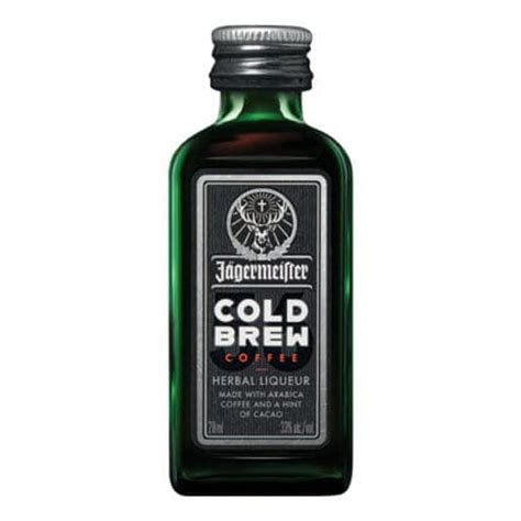 Miniatura Jagermeister Cold Brew Botella de vidrio 20 ml