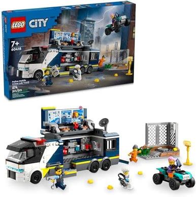 Lego City Police Mobile Crime Lab Truck Toy Pretend Play Police Toy ...