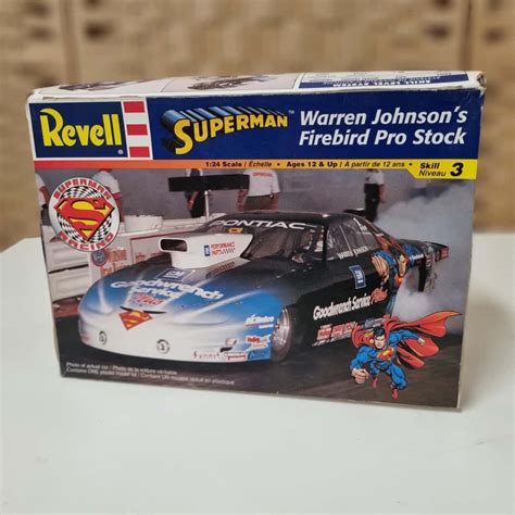 ***reduced*** BNIB Revell 85-7645 Superman Warren Johnson's Firebird Pro Stock Model Car (s)