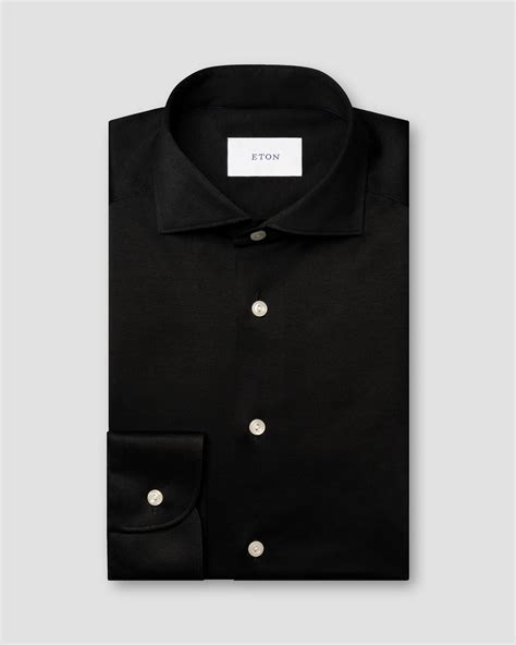 Filo di Scozia Jacquard Knit Shirt - Eton