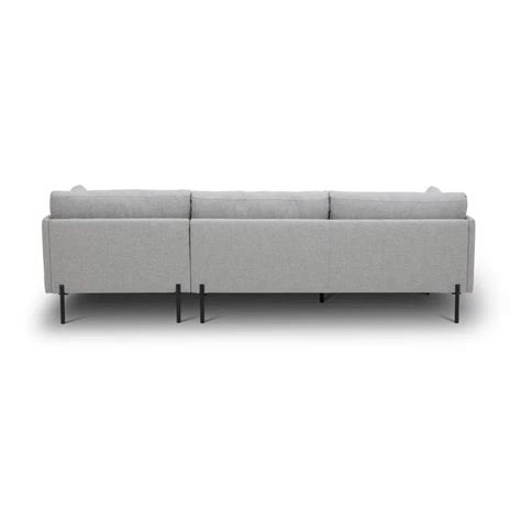 Heera Moti | Union L Shape Sofa | Grey | Facing Right