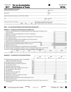 CA FTB 5870A 2017 - Fill out Tax Template Online