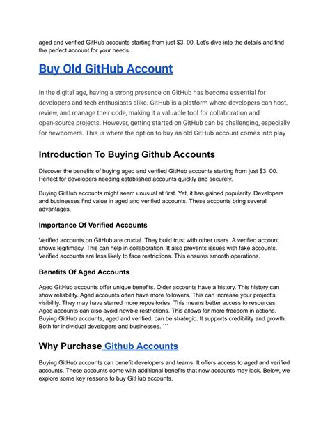 PPT - Buy Github Accounts (Aged&Verified) From $3 PowerPoint ...