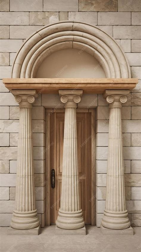 Harmony in architectural elements a visual representation of post and lintel columns and arch in ...