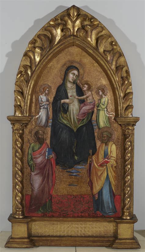 Lorenzo Monaco, The Virgin and Child with Saints and Angels, 1370-1425 ...