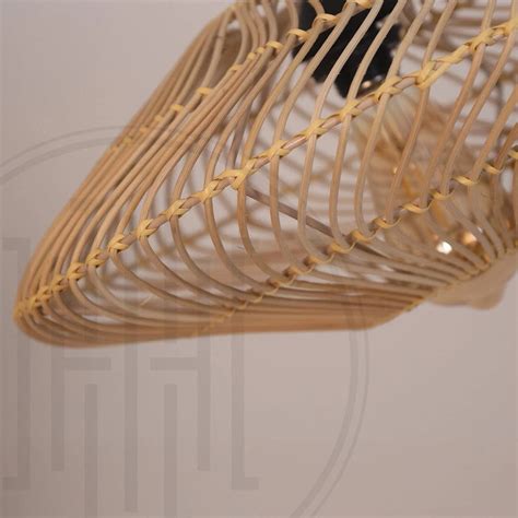Ripple Saucer Bamboo Hanging Light | Premium Handcrafted Design ...