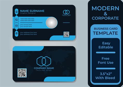 2 Sided Business Card Template 的图像结果