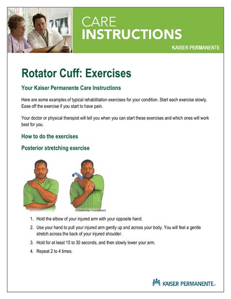 Rotator Cuff Exercises Pdf Rotator Cuff Tear Rehab & Exercises
