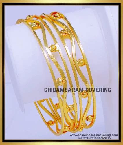Buy Latest Design Daily Use Gold Ball Kambi Bangles Set for Women