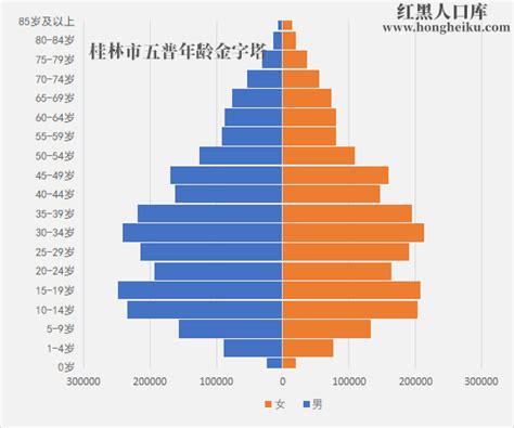 2022年[广西]桂林市第七次人口普查人口数据和历史人口数据-红黑人口库
